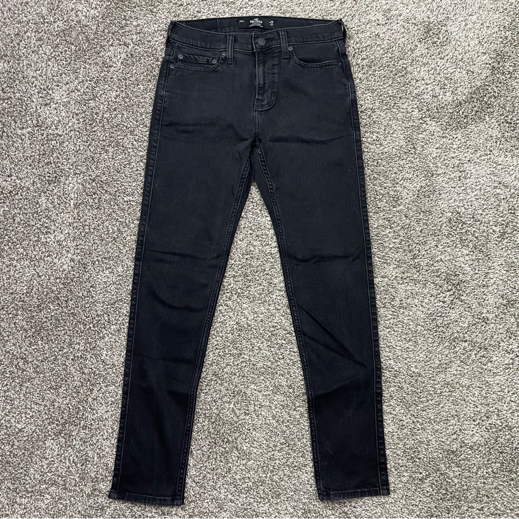 Hollister Athletic Skinny Black Jeans W29 L32